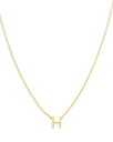 [ & hE fB[X lbNXE`[J[ ANZT[ 14K Yellow Gold Initial Pendant Necklace H