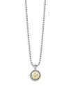 ラゴス レディース ネックレス・チョーカー アクセサリー Sterling Silver and 18K Yellow Gold Signature Caviar Zodiac Pendant Necklace 16 Sagittarius