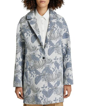 ウール リッチ レディース ジャケット・ブルゾン アウター Jacquard Floral Print Coat White Indigo Flower