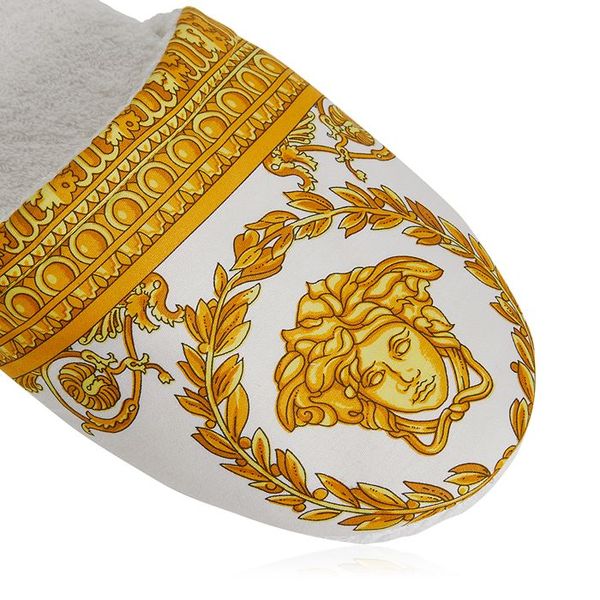 ヴェルサーチ レディース サンダル シューズ I Heart Baroque Bath Slippers White