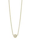 ラゴス レディース ネックレス・チョーカー・ペンダントトップ アクセサリー 18K Yellow Gold Covet Diamond Caviar Bead Solitaire Pendant Necklace 16-18 Gold