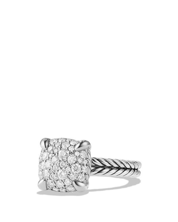 fCrbgE[} fB[X O ANZT[ Ch&acirc;telaine Ring with Diamonds in Sterling Silver White/Silver