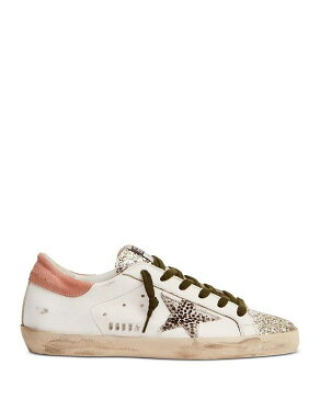 ゴールデングース レディース スニーカー シューズ Women's Super Star Glitter Low Top Sneakers White/Platinum