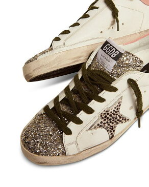 ゴールデングース レディース スニーカー シューズ Women's Super Star Glitter Low Top Sneakers White/Platinum