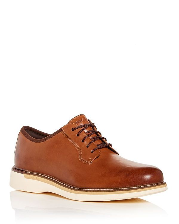 コールハーン メンズ オックスフォード シューズ Men's Grand Postman Plain Toe Oxfords British Tan