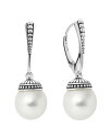 ラゴス レディース ピアス・イヤリング アクセサリー Sterling Silver Luna Freshwater Cultured Pearl Drop Earrings Silver/White