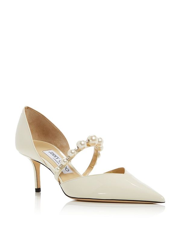 ジミーチュー レディース パンプス シューズ Women's Aurelie 65 d'Orsay Pumps Latte/White