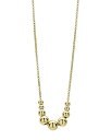 ラゴス レディース ネックレス・チョーカー・ペンダントトップ アクセサリー 18K Yellow Gold Caviar Gold Graduated Bead Center Chain Necklace, 16