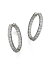 Сȥ ǥ ԥ ꡼ Roberto Coin 18K White Gold Diamond Inside-Out Hoop Earrings White