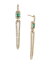 ǥӥåȡ桼ޥ ǥ ԥ ꡼ 18K Yellow Gold Stax Emerald & Diamond Elongated Drop Earrings Gold/Green