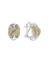 ラゴス レディース ピアス・イヤリング アクセサリー Sterling Silver & 18K Yellow Gold Caviar Luxe Diamond Knot Earrings Silver/Gold