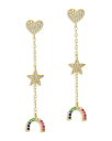 スターリングフォーエバー レディース ピアス イヤリング アクセサリー Faj Rainbow Drop Earrings Gold