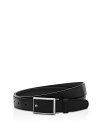 モンブラン メンズ ベルト アクセサリー Men's Sartorial Collection Black Buckle Belt Black