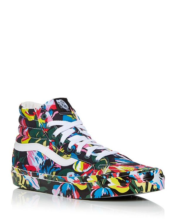 ケンゾー メンズ スニーカー シューズ x Vans Men's Floral High Top Sneakers Black