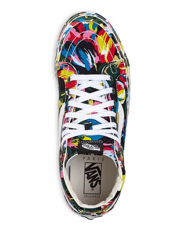 ケンゾー メンズ スニーカー シューズ x Vans Men's Floral High Top Sneakers Black