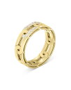 ロバートコイン レディース リング アクセサリー 18K Yellow Gold Navarra Diamond Chain Overlap Link Ring Gold