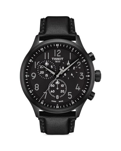 ティソット メンズ 腕時計 アクセサリー Vintage XL Chronograph, 45mm Black/Black ティソット メンズ 腕時計 アクセサリー Vintage XL Chronograph, 45mm Black/Black