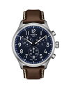 ティソット メンズ 腕時計 アクセサリー Vintage XL Chronograph, 45mm Blue/Brown(2)