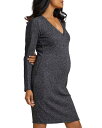 ストゥアウェイ コレクション レディース ニット・セーター アウター Charcoal Sweater Maternity Dress With Faux-Suede Detail Dark Gray