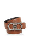 サルヴァトーレ フェラガモ メンズ ベルト アクセサリー Men's Double Gancini Buckle Leather Belt Vicuna