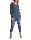 イングリッド&イザベル レディース カジュアルパンツ ボトムス Maternity Denim Overalls Medium Wash