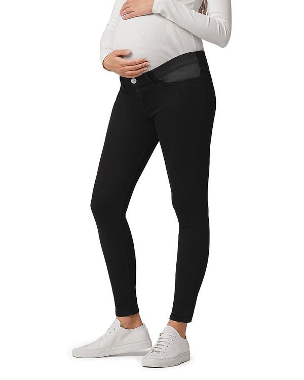 ハドソン レディース デニムパンツ ボトムス Nico Super Skinny Maternity Jeans in Black Black