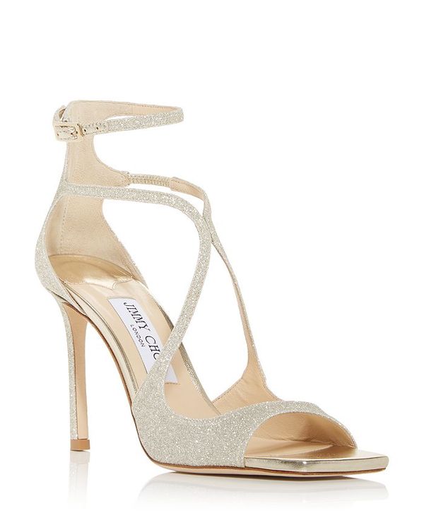 ジミーチュー レディース シューズ サンダル ヒール Jimmy Choo Women's Azia Strappy High Heel Sandals Pla...