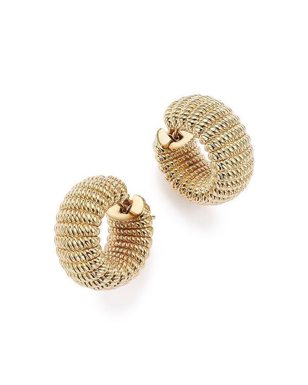 ロバートコイン レディース ピアス・イヤリング アクセサリー 18K Yellow Gold Chic and Shine Hoop Earrings - 100% Exclusive Gold