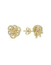 ラゴス レディース ピアス・イヤリング アクセサリー 18K Gold Love Knot Stud Earrings with Diamonds White/Gold