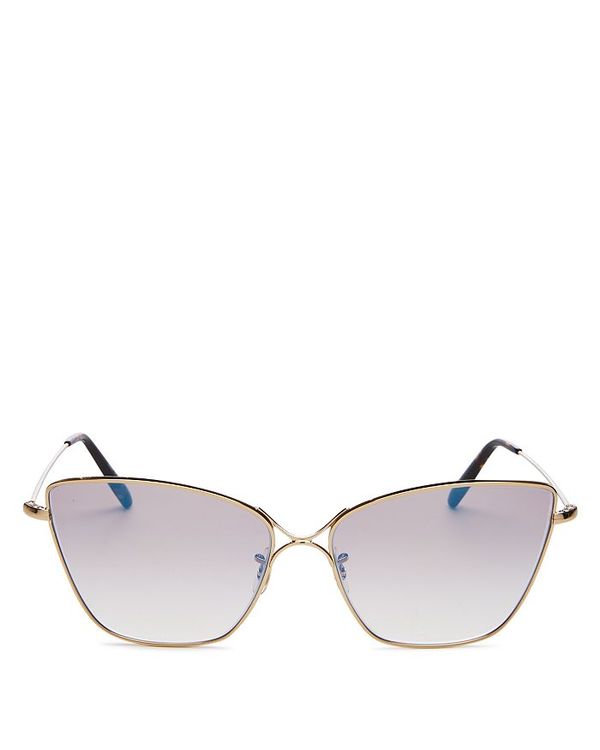 オリバーピープルズ レディース サングラス・アイウェア アクセサリー Women's Butterfly Sunglasses, 60mm GOLD/BEIGE MIRROREDGRADIENT