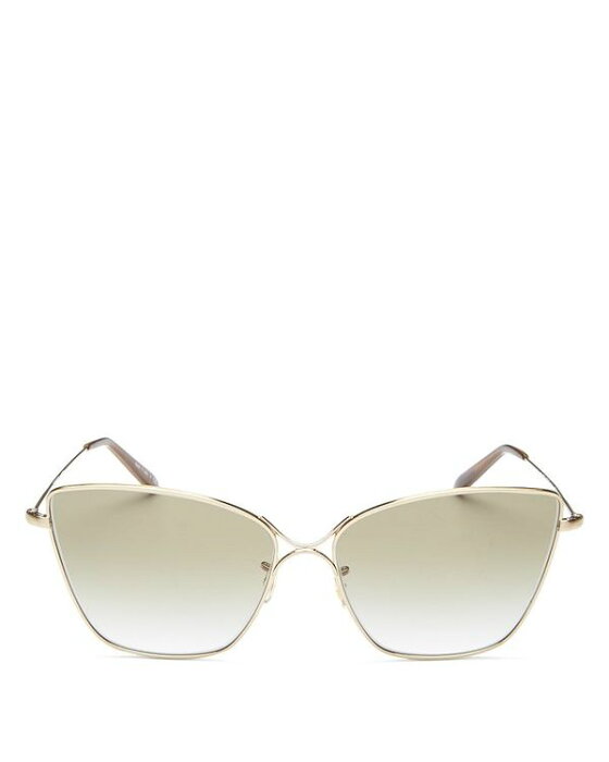 オリバーピープルズ レディース サングラス・アイウェア アクセサリー Women's Butterfly Sunglasses, 60mm GOLD/GREEN GRADIENT