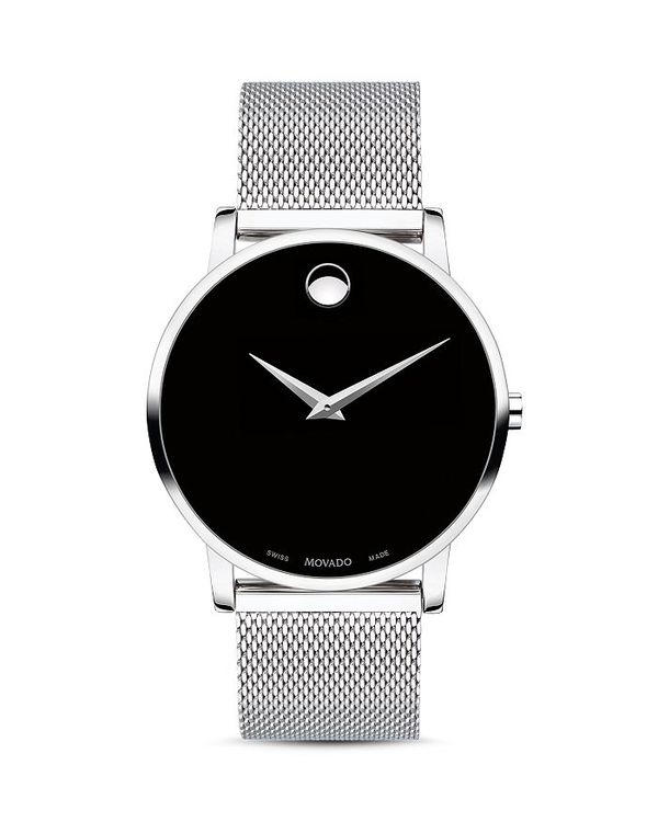 モバド モバド レディース アクセサリー 腕時計 Movado Core Watch 40mm Black/Silver ブラック