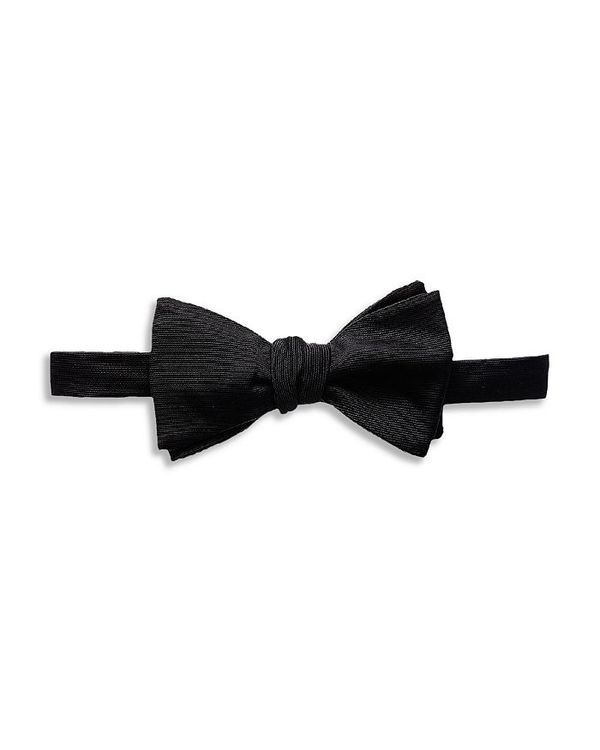 Gg Y lN^C ANZT[ Pre Tied Silk Bow Tie Black