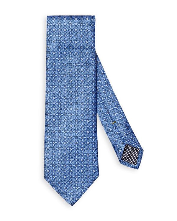 Gg Y lN^C ANZT[ Silk Floral Classic Tie Blue