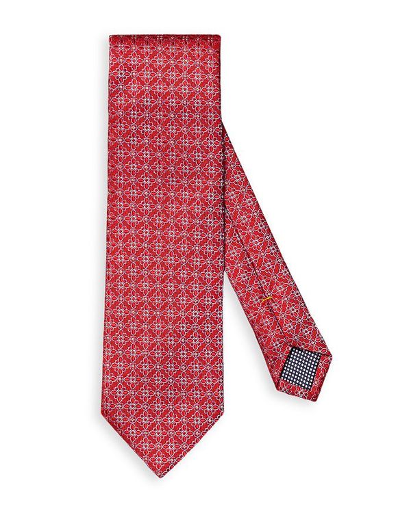 Gg Y lN^C ANZT[ Silk Floral Classic Tie Red