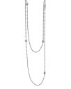 ラゴス レディース ネックレス・チョーカー・ペンダントトップ アクセサリー Sterling Silver Chain Necklace with Caviar Icon Stations, 36