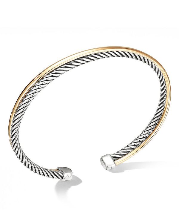 fCrbgE[} fB[X uXbgEoOEANbg ANZT[ Crossover Bracelet with 18K Gold Gold/Silver