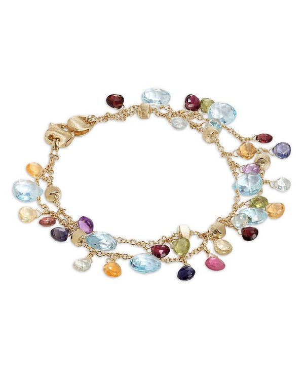 マルコ ビチェゴ レディース ブレスレット・バングル・アンクレット アクセサリー 18K Yellow Gold Paradise Mixed Gemstone Two Strand Bracelet Multi