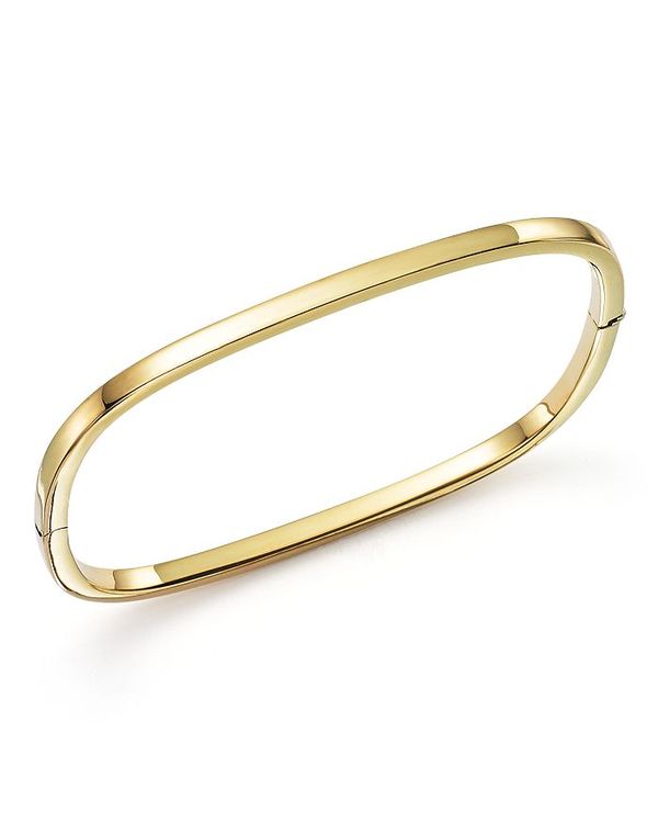 ロバートコイン レディース ブレスレット・バングル・アンクレット アクセサリー Roberto Coin 18K Yellow Gold Square Bangle Gold