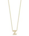 ロバートコイン レディース ネックレス・チョーカー・ペンダントトップ アクセサリー Roberto Coin 18K Yellow Gold and Diamond Initial Love Letter Pendant Necklace, 16