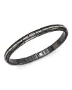 ロベルト デメリオ レディース ブレスレット・バングル・アンクレット アクセサリー 18K White Gold & Black Ceramic Pura Eternity Stretch Bracelet with Diamonds White/Black