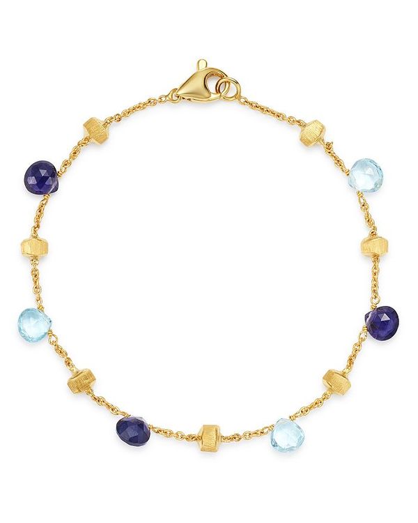 }R r`FS fB[X uXbgEoOEANbg ANZT[ 18K Yellow Gold Paradise Iolite & Blue Topaz Beaded Bracelet - 100% Exclusive Blue/Gold