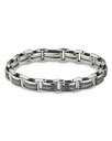 デイビット・ユーマン レディース ブレスレット・バングル・アンクレット アクセサリー Sterling Silver & Black Diamond StreamlineR Beveled Link Bracelet Silver