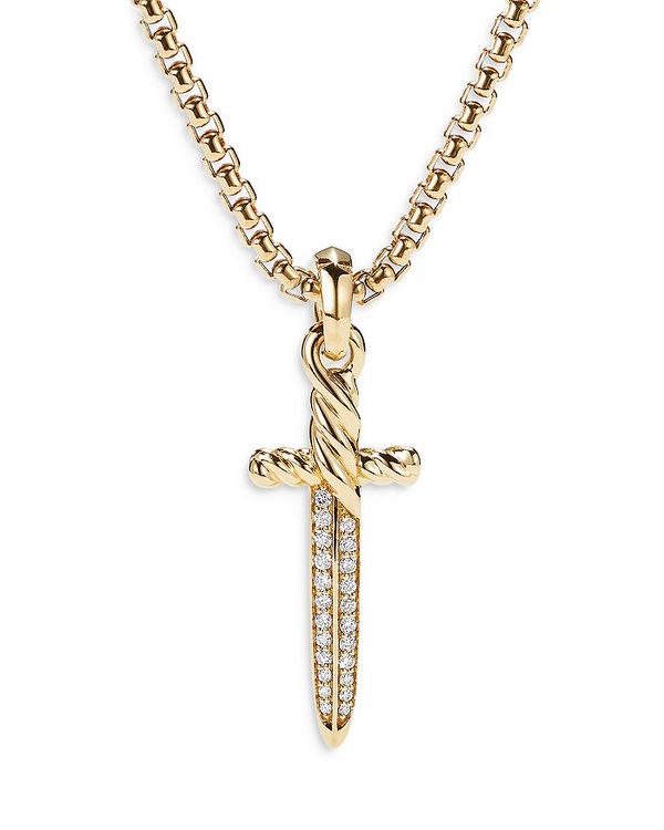 fCrbgE[} fB[X lbNXE`[J[Ey_ggbv ANZT[ 18K Yellow Gold PetrvsR Dagger Amulet with Diamonds Gold