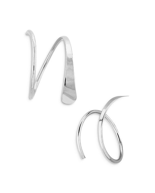 ࡼ &ɥ ǥ ԥ ꡼ 14K White Gold Tapered Wire Cuff Earrings - 100% Exclusive White