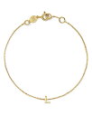 [ & hE fB[X uXbgEoOEANbg ANZT[ 14K Yellow Gold Initial Chain Bracelet L