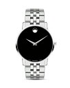 oh fB[X rv ANZT[ Museum Classic Stainless Steel Watch, 40mm Black/Silver