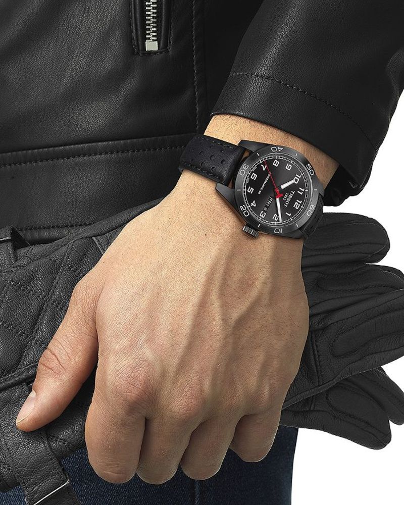 ティソット レディース 腕時計 アクセサリー PRS 516 Watch, 42mm Black/Black