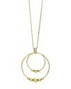 ラゴス レディース ネックレス・チョーカー・ペンダントトップ アクセサリー 18K Yellow Gold Caviar Gold Rolo Chain Pendant Necklace, 16