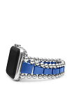 ラゴス レディース ブレスレット・バングル・アンクレット アクセサリー Sterling Silver & Ceramic AppleR Smart Watchband Bracelet Blue/Silver